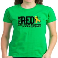 Cafepress - Red0ourtroops majica - Ženska tamna majica