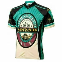 Biciklistički dres Moab Piwery Derailleur Ale Pivo Muški puni zip kratki rukav