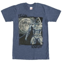 Muški marvel Moon Knight Star Night Grafički tee mornarsko plavo Heather Veliki