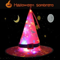 Laideyi Halloween vještica svjetla Halloween ukrasi osvijetljeni vještica kape LED svjetla izvan prohodnika ASSECORYS za dvorište na otvorenom