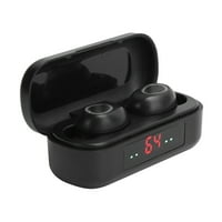 Slušalice, odvojeni dizajnerski slušalica LED digitalni prikaz napajanja Stereo surround zvuk za igranje igara za slušanje muzike crna