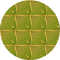 Ahgly Company u zatvorenom okruglom uzorkovnom pistachio zelenim prostirkama, 3 'runda