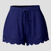 Ljetne modne kratke hlače za žene modna čipka plus veličine konopske kratke kratke hlače joga sport