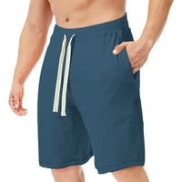 Neugodni muški trčanje vježbanja Sportska muška kratke hlače Disala u teretani kratki za muškarce sa džepovima, plavo l