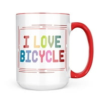 Neonblond I Love Bicikl, šareni poklon za ljubitelje čaja za kavu