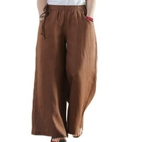 Niuer pidžamas Lounge hlače za žene casual široke noge duge hlače za mirovanje visoki struk izvlačenje