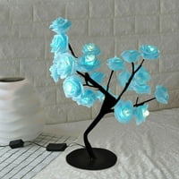 CXDA LED stolna lampica podesiva ruža cvijeća za cvijeće lagano umjetno ukrašavanje kuće