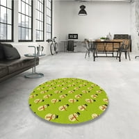 Ahgly Company u zatvorenom okruglom uzorkovima Pistachio zeleni tepihe, 8 'krug