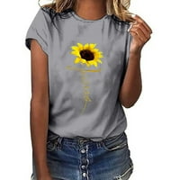 Grafičke majice za žene, plus veličine Ispis majica kratkih rukava, bluza na vrhu