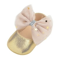 Tenisice toddlera Sole prve djevojke cipele Bowknot Flat Mary princeze Baby Gumeni haljini za bebe cipele