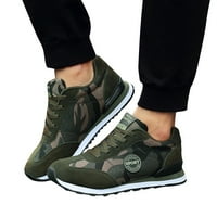 Par Slobodno vrijeme Camuflage Travel Mekane jedine udobne cipele na otvorenom cipele za vožnju cipele Ženske modne tenisice zelene 8