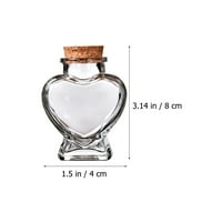 Boce u obliku srca u obliku želja staklene parfeme boce prozirne drift boce