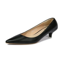 Gomelly Women je istaknute pumpe za nožne prste stiletto cipele cipele Comfort uredske cipele Crna 5