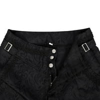 Oalirro ženske hlače Ležerne prilike Jesen srednjovjekovne gotičke retro duge ženske pantalone duge crne boje
