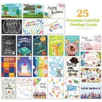 Partykindom rođendanske kartice sa koverte Kreativne rođendanske kartice Bulk Bo set