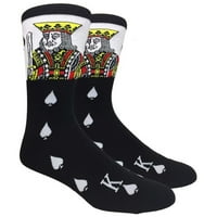 Urban-paunok muške novitete zabavne čarape - kralj pikada - par