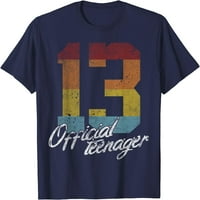 Službeni tinejdžer 13. rođendanski rođendan, stari pokloni Dječaci Djevojke Majica