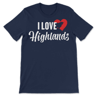 Love Highlands majica za ljubitelje krave i stoke