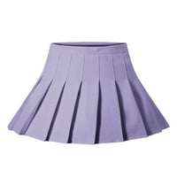 Ženske djevojke visoke strukske suknje za klizače u školskoj školskoj školskoj suknji Mini suknja nagnuta