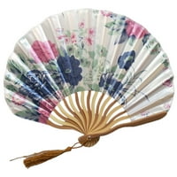 Yubnlvae kineski stil ručni ventilator bambusovog papira sa sklopivim ventilatorskim zabavama za venčani