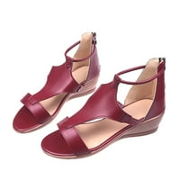 CLLIOS platforme sandale za žene klin rimsko vintage skener dressy ljetni otvoreni nožni sandali ugodni gladijator sandala za plažu