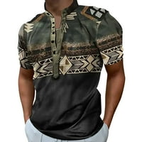 Muška polo majica Muške košulje sa zatvaračem kratki rukav Ležerne prilike Slim Fit Basic Polka Dot Workout Sports Revel Tops Polo majice za muškarce