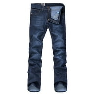 Mortilo radne pantalone za muškarce, poslovno slobodno vrijeme, čvrste traperice ravne muške hlače plava 36