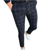 Badymincsl pantalone za muškarce za čišćenje muškaraca modne udobne hlače Ležerne prilike nastupine ravne prednje mršave poslovne olovke dugačke