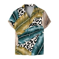 Muška majica Ležerne prilike modernog labavog fit labavog cvjetnog tiskanog plaže Havajski kratki rukav