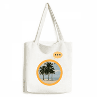 Ocean pješčana plaža Sea Drveie Slika Izražaj Sack platnene torbe na ramenu