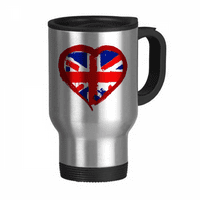 Ljubav Heart UK Engleska Landmark Travel Golping Flip Poklopac od nehrđajućeg čelika Cup Tumbler Termos