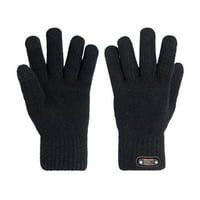 Rukavice za muškarce Rukavice zimske pletene odrasle zaslonu od pet prstiju zadebljanje tople biciklističke rukavice