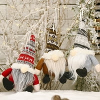 Božićni privjesak Švedski Tonte Easy Nosenje ukras za automobile Prozor Božićno drvce