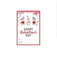 Sehao Valentines Dan Doma Dekor Valentines Dane kartice za djecu Valentinovo Djelovanje školske škole Klasična kartica Početna Vrt Akrilik Multicolor čestitka