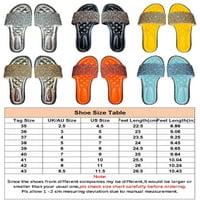 Harsuny ženske otvorene nožne sanduke Rhinestone ravne sandale blistaju klizanje na cipelama