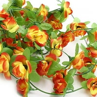 ROSE Artificial Cvijet Real Touch Cvijeće za veštački buket za vjenčanje Dekoracija Cvijeće Početna Garan Decor Sunset Glow