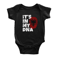 To je u mojoj DNK albanskoj zastavi Country Pride Slatka dječja dječja odjeća za bebe