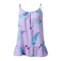 Dame vrhovi ljeto labave rezervoar za plažu Strappy Wone Bluze Causeal Vest ženska bluza