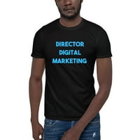 Plavi direktor Digitalni marketing kratkih rukava pamučna majica s nedefiniranim poklonima