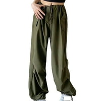 Eashery Capri pantalone za žene Dressy Plus veličine teretni pantne pamučne i posteljine široke pantalone