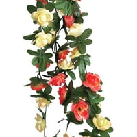 Xiuh Flower Garland Rose Vine veštački cvjetovi Viseći ruža Ivy Viseća korpa E