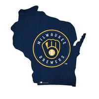 Milwaukee Brewers 12 Logo State Sign