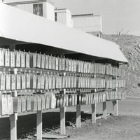 Klaster poštanskih kutija na mobilnom kućnom parku u istoriji Rock Springsa