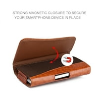Paket futrola i zidnog punjača za ASUS Zenfone 9: Izvršna PU kožna magnetska traka za torbu i ul certificirani 18W Dvostruki USB priključni adapter