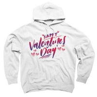 Sretan Valentinovo za Valentinov srčani pisming bijeli grafički pulover Hoodie - dizajn od strane ljudi