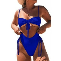 Žene kupaćih kostimi Žene Push up zavoj podstavljeni One prije kuparice Bikini set kupaći kostimi kupaći