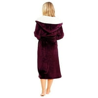 Zimska plišana rukava s rukavima Početna Šal Žene Produljeli dugi ogrtački ogrtač Kaput Ženska odjeća
