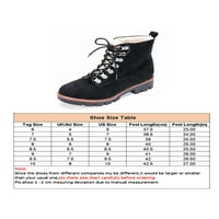 Ymiytan borbene cipele za gležnjeve za žene, cipele sa platformom sa Chunky Block Heels, Chelsea čizme