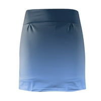Qcmgmg teniske suknje za žene sa džepovima Visokoki približno vježbanje Golf Athletic plus veličina suknja Navy s