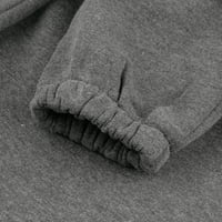 Jedan skok za žene dugih rukava Men pidžama jesen zima casual dukseri Print patent zatvarač Ispiši tamno